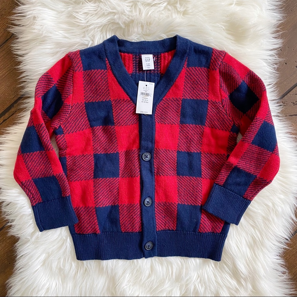 NWT BabyGap Checkered Sweater